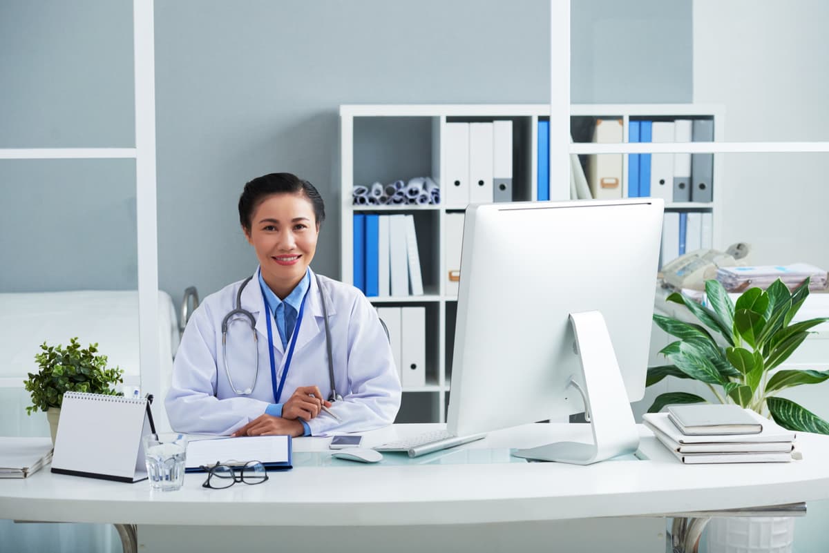 Doctor consulting patient